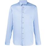 Chemises cintrées Patrizia Pepe bleues en coton mélangé à manches longues Taille 3 XL pour homme 
