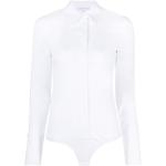 Chemises body Patrizia Pepe blanches en popeline à manches longues Taille XL classiques pour femme 