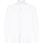 Chemises cintrées Patrizia Pepe blanches en popeline à manches longues Taille XL pour homme 