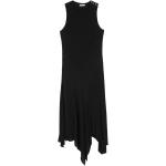 Robes longues Patrizia Pepe noires en viscose longues sans manches à col rond Taille XL pour femme 