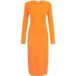Robes en laine Patrizia Pepe orange maxi à manches longues à col rond Taille XS pour femme 