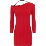 Robes Patrizia Pepe rouges en cuir à manches longues à manches longues Taille XS pour femme 