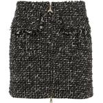 Jupes trapèze Patrizia Pepe noires en fibre synthétique à franges minis Taille XL pour femme 