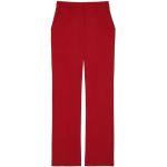 Pantalons de costume Patrizia Pepe rouge bordeaux en polyester Taille XS pour femme 