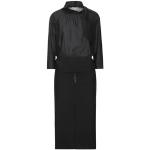 Robes manches trois quart Patrizia Pepe noires en polyamide avec noeuds midi à manches trois-quart Taille XS pour femme 