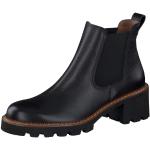 Boots Chelsea Paul Green noires en cuir avec semelles amovibles Pointure 37 avec un talon entre 3 et 5cm look fashion pour femme 