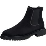 Boots Chelsea Paul Green noires en cuir avec semelles amovibles Pointure 38,5 avec un talon jusqu'à 3cm look fashion pour femme 