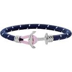 Bracelets Paul Hewitt bleu marine en acier en tissu look fashion pour femme 