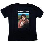 Paul McCartney T Shirt - McCartney Back Cover Photo First Album 100% Official-XL Black(Medium)