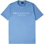 T-shirts col rond Paul & Shark bleus à manches courtes à col rond Taille S look casual pour homme en promo 