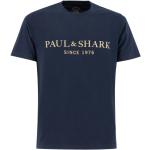 T-shirts col rond Paul & Shark bleus en coton à col rond Taille M look casual pour homme 