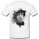Paul Sinus Art Sylvester Stallone T-Shirt pour Homme Blanc - Blanc - Medium