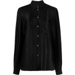 Chemises de créateur Paul Smith Paul noires à rayures en viscose à manches longues Taille XS classiques pour femme 