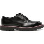 Chaussures de créateur Paul Smith Paul noires en cuir de veau en cuir à bouts ronds à lacets Pointure 40 look casual pour homme 