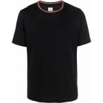 T-shirts à imprimés de créateur Paul Smith Paul noirs à rayures bio éco-responsable à manches courtes à col rond pour homme 