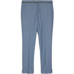 Pantalons de costume de créateur Paul Smith Paul bleues bleuet à rayures Taille XL W30 L36 pour homme 