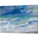 Tableaux design bleu marine en bois Pierre-Auguste Renoir modernes 