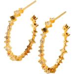 Boucles d'oreilles PDPaola dorées en or jaune Halo pour femme 