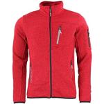 Peak Mountain CEMAILLON/YU Blouson Polaire Rouge Homme FR : S (Taille Fabricant : S)