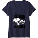 T-shirts bleus Snoopy Taille S classiques pour femme 