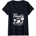 T-shirts noirs Snoopy Charlie Brown Taille S classiques pour femme 