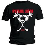 Pearl Jam - T-Shirt - Homme Noir Noir - Noir - Large