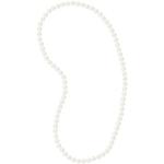 Sautoirs blancs à perles look fashion pour femme 