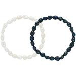 Bracelets de perles blancs à perles avec certificat d'authenticité baroques & rococo pour femme 