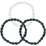 Bracelets de perles blancs à perles avec certificat d'authenticité baroques & rococo pour femme 