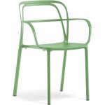 Chaises design Pedrali vertes en aluminium en lot de 2 