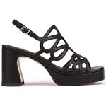 Sandales à talons Pedro Miralles noires en cuir Pointure 37 look fashion pour femme 