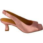Sandales à talons Pedro Miralles roses en cuir à élastiques Pointure 39 avec un talon entre 5 et 7cm look urbain pour femme 