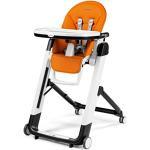 Peg Perego Siesta Follow Me, chaise haute multifonctions Ultra compacte, Arancia (Orange)