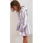 Peignoirs de bain Vertbaudet violets à rayures en coton Taille 4 ans pour fille de la boutique en ligne Vertbaudet.fr 