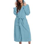 Pyjamas combinaisons d'automne bleus en peluche à capuche Taille XXL plus size look gothique pour femme 