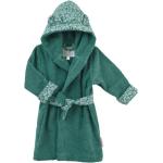 Robes de chambre capuche Little Crevette vert sapin à fleurs bio éco-responsable Taille 3 ans pour fille de la boutique en ligne Vertbaudet.fr 