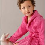 Peignoirs à capuches Colombine roses en coton enfant Taille 14 ans en promo 