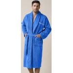 Peignoirs en éponge Colombine bleus en coton Taille 3 XL pour femme en promo 