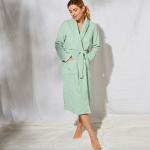 Peignoirs en polaire verts en polyester Taille XXL pour femme en promo 