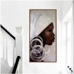 Posters de pop art blancs à motif Afrique modernes 