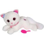 Gipsy Toys - Cuty Bella Fashionista - Peluche Interactive Chat Toute Douce Qui S illumine Au Rythme De Jolies Mélodies - 30 Cm Blanc