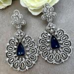 Pendants D'oreilles Diamants Américains Et Zircone Cubique | Pendantes Pendantes En Cristal Bijoux Boucles De Mariage Indien