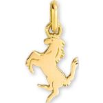 Pendentifs en or jaunes en or jaune à motif chevaux made in France avec certificat d'authenticité 