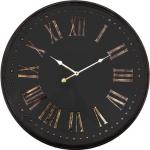 Horloges design dorées en fer industrielles 