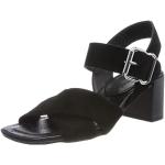 Sandales à talons Pepe Jeans noires en cuir Pointure 40 look fashion pour femme 