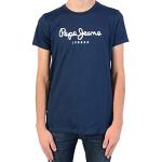 T-shirts à manches courtes Pepe Jeans bleus en coton Taille 10 ans look fashion pour garçon en promo de la boutique en ligne Amazon.fr 