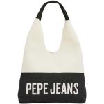 Hobos Pepe Jeans blancs à logo en tissu pour femme 