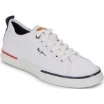 Baskets basses Pepe Jeans blanches Pointure 41 look casual pour homme 