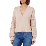 Pulls col V Pepe Jeans roses à manches longues Taille XL look fashion pour femme 