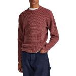 Pullovers Pepe Jeans rouges à col rond Taille L look fashion pour homme 